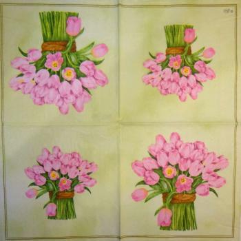 141 Tulips - 3-ply (bright pink) - Ambiente