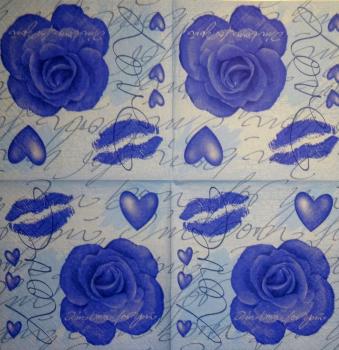 620 Roses - 3-ply (blue) - ti-flair