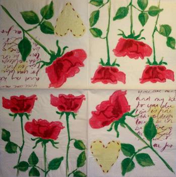 634 Roses - 3-ply - Duni