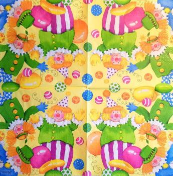 009 Clowns - 3-ply (yellow) - Stewo