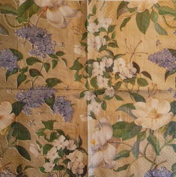 090 Magnolien - 3 lagig(gold) - Caspari - CS