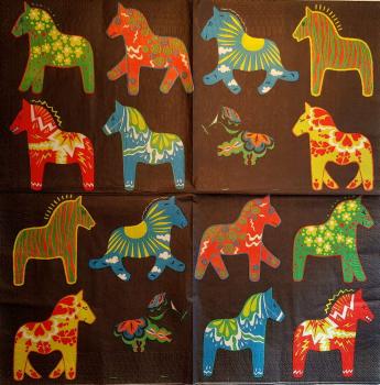 122 Horses - 3-ply - Dala - Sweden