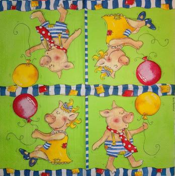 063 Pigs - 3-ply - Vielseidig