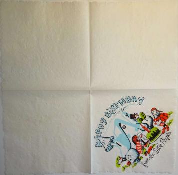 151 Dwarfs - 1-ply (14992) - geprägt - Waved Edge - 31x31 cm