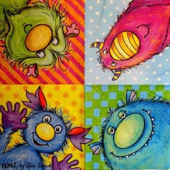 019 Kinder Sonstige - Monster - 3-lagig - Bine Brändle - CS