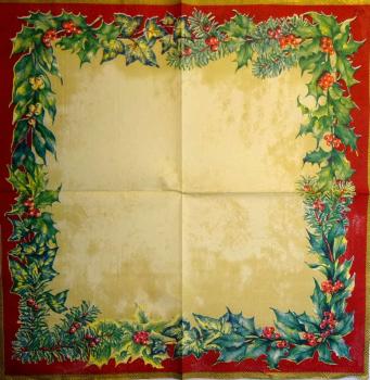 190 Christmas Flowers - 3-ply (cream) - Ihr - CS