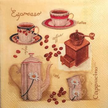 109 Kaffee / Cafe - 3-lagig (gelb) - Ambiente