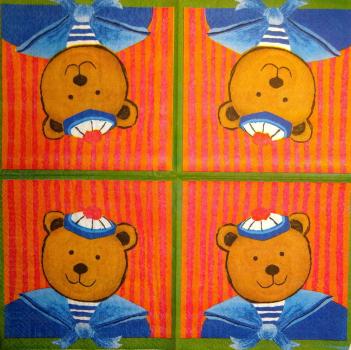 159 Teddy - 3-lagig(rot/orange)