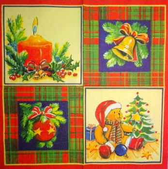 128 Bären Christmas - 3-ply