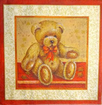 032 Bären Christmas - 3-ply (cream) - Viva