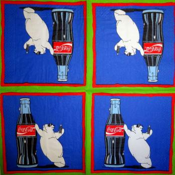 010 Coca Cola - 3-lagig - (blau)