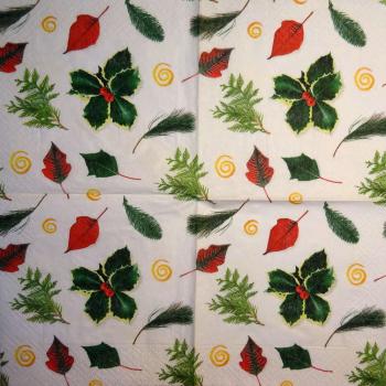211 Weihnachten Blumen - 3-lagig - CS