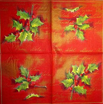 007 Christmas Flowers - 3-ply (red) - Ihr