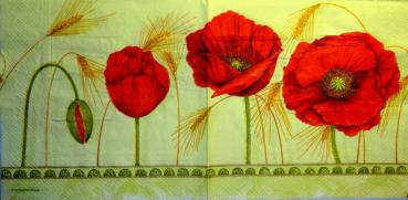 089 Anemones, Poppy - 3-ply (grün) - Ambiente - CS