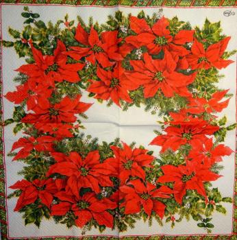 213 Christmas Flowers - 3-ply - Ambiente