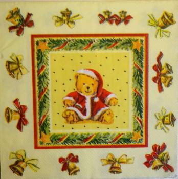 137 Bären Christmas - 3-ply (cream) - Ambiente