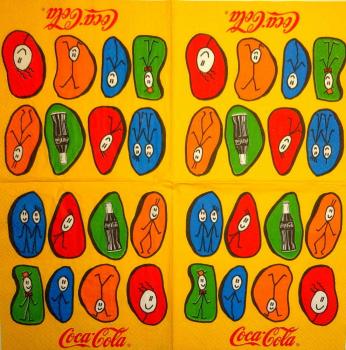 008 Coca Cola - 3-ply - (yellow)