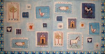 015 Horses - 3-ply (blue) - Ihr
