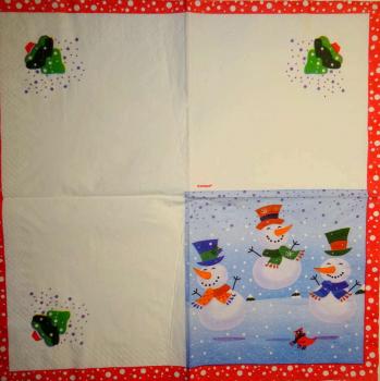 202 Schneemann - 2-lagig - unique