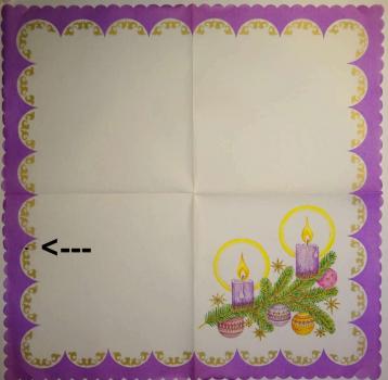 040 Candles xxx - 1-ply - Waved Edge - Spot