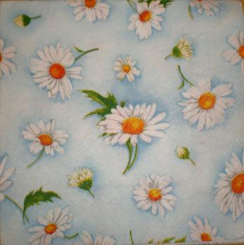 068 Daisies / 045 Daisies - 3-ply (blue) - Ambiente