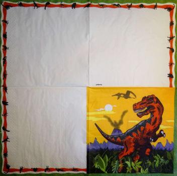 043 Dinosaur - 2-ply - unique