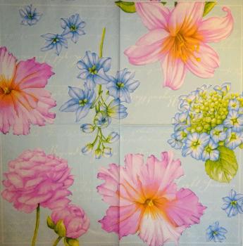 003 Hydrangeas - 3-ply (blue/pink) - Ihr