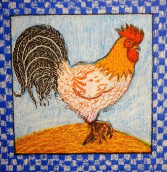 162 Rooster,  Hen - 3-ply