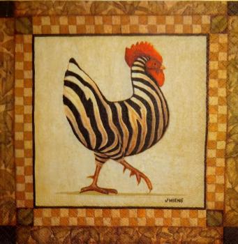 165 Rooster,  Hen - 3-ply - ppd - J. Wiens