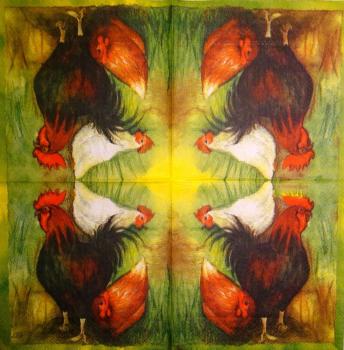 177 Rooster,  Hen - 3-ply - Ihr