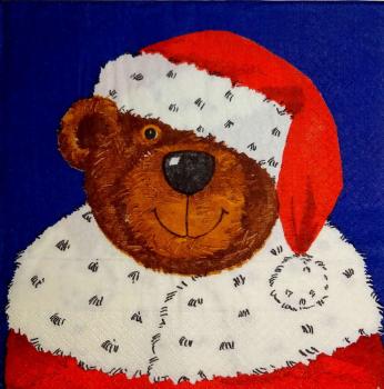 059 Bären Christmas - 3-ply (blue) - Design House