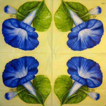 324 Flowers Others - 3-ply (yellow/blue) - Ambiente