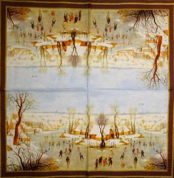 194 Winter Landscape - 3-ply (brown) - Ihr