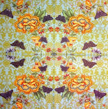 095 Magnolias - 3 ply - Fringe Studio