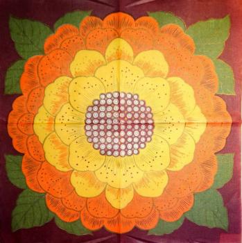 101 Magnolien - 1-lagig - 35x35cm