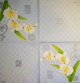 106 Orchids - 3 ply (blue) - Stewo