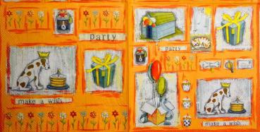 187 Dogs - 3-ply (orange) - Ihr