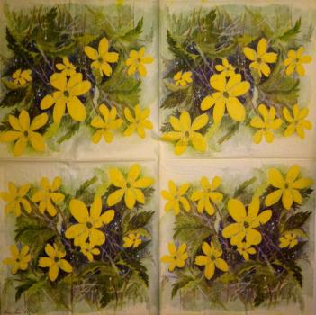286 Flowers Others - 3-ply (yellow) - Künstler