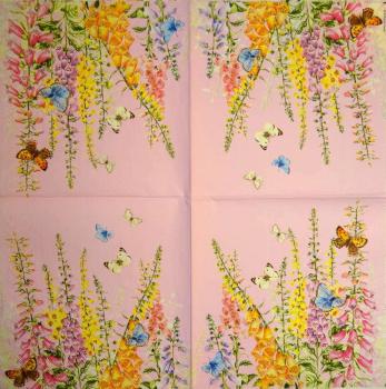 180 Flowers Others - 3-ply (pink) - Ambiente