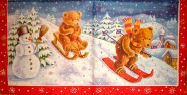 050 Bären Weihnachten (rot)