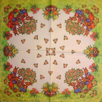 184 Rabbits:  unnatürlich - 3-ply - 35x35 cm