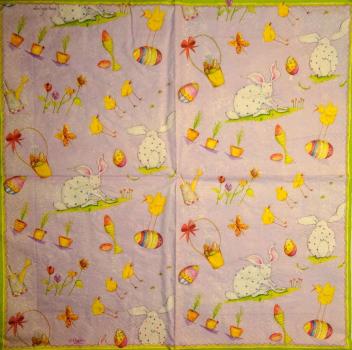 122 Rabbits:  unnatürlich - 3-ply - Caspari