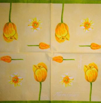 183 Tulpen - 3-lagig(creme)