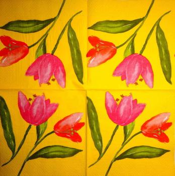 186 Tulpen - 3-lagig(gelb) - Viva