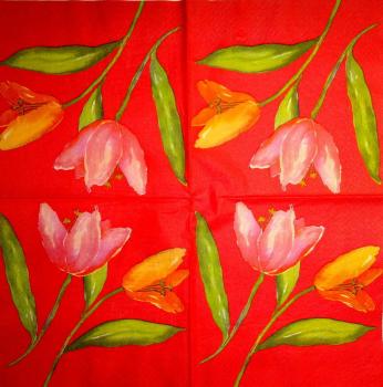 186 Tulips - 3-ply (red) - Viva