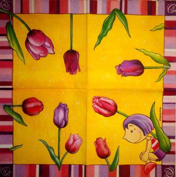 197 Tulpen - 3-lagig - Vielseidig