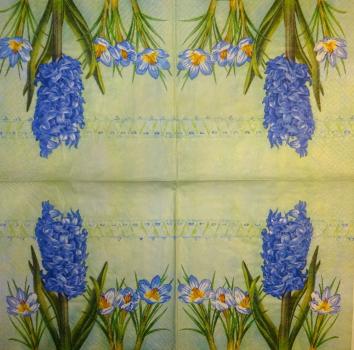 183 Narzissen - 3 lagig - ( blau)