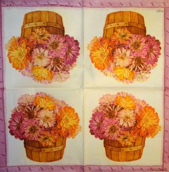 026 Flowers Others - 3 ply (pink) - Ambiente