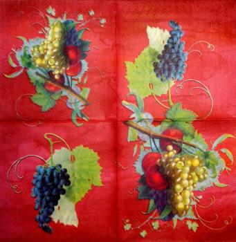 038 Grapes - 3-ply (red) - Ihr - CS