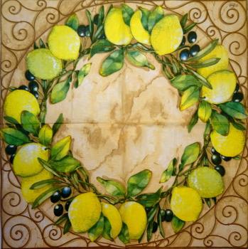 167 Lemons,  Oranges - 3-ply - Ambiente